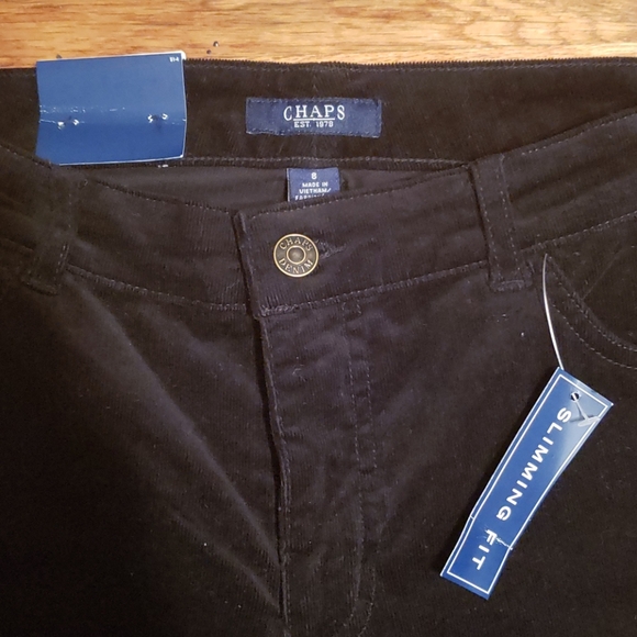 Chaps black velvet pants - Picture 2 of 4